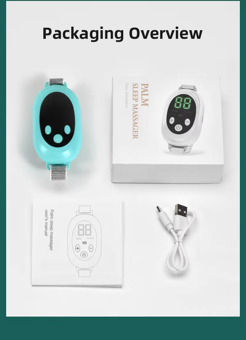 Two Modes, 20 Levels of Intensity, Intelligent Sleep Device, Anxiety Relief, Neurological Sleep, Insomnia, and Soothing Device,